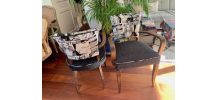 Paire de fauteuils bridges Vintage