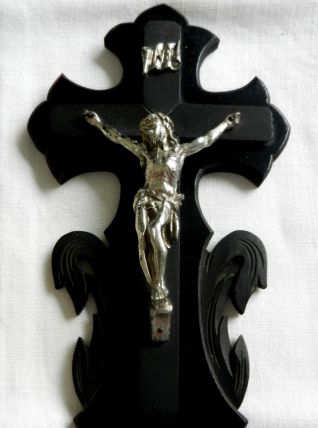 Ancien crucifix bénitier Napoléon III
