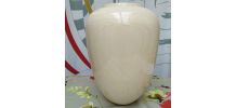 Vase blanc en faïence