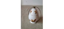 coquetier ancien enporcelaine