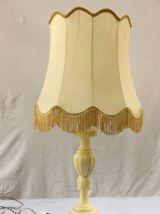 Pied de lampe en albâtre véritable