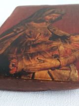 Reproduction sur bois de la Vierge d'Autun du 15e siècle. 