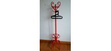 Portemanteau perroquet vintage en métal 1970