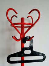 Portemanteau perroquet vintage en métal 1970