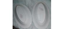 2 petits plats ravier  Digoin Sarreguemines véritable opaque