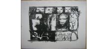 Lithographie d'Etienne Meneau "Portraits"