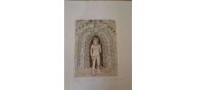 Gravure aquarellée "L'Indien"d'Etienne Meneau