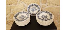 24 assiettes creuses Melody Myott Ironstone 1982