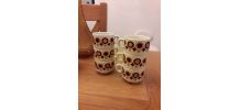 Lot de 6 tasses expresso vintage