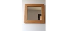 Miroir encadré en bois solide