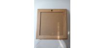 Miroir encadré en bois solide
