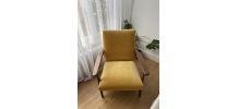 Fauteuil vintage jaune