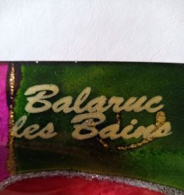 Cendrier vintage en verre  