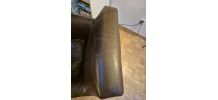 Fauteuil cuir véritable CINNA rive droite vintage