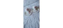 Duo des tasses à café-fine porcelaine anglaise Royal Doulton
