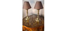 paire de lampe de chevet laiton  32x15  elec ok