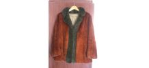 Manteau court en vison véritable