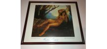 Lithographie vintage Kristian Krekovik "Venus india" signée