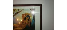 Lithographie vintage Kristian Krekovik "Venus india" signée