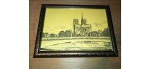 Lithographie vintage Notre dame de Paris / 25 x 34 cm