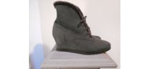 ARCHE CHAUSSURES BOTTINES NOIR T 38 NEUF CUIR DAIM