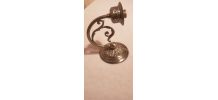 Lampe 19ème à poser ou à utiliser en  applique matière métal