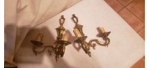 Paire d'appliques en bronze