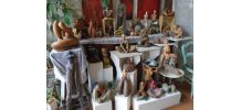 Lot d'une vingtaine de sculptures Terre cuite patinée