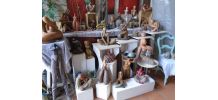 Lot d'une vingtaine de sculptures Terre cuite patinée