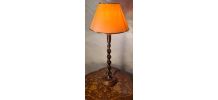 lampe bois torsadé,  tres elegante  58x25  elec ok