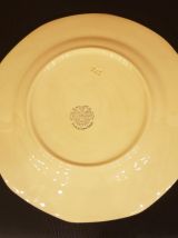 8 assiettes plates ivoire décagonales Villeroy et Boch 