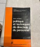 Politique et techniques de direction du personnel 