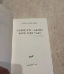Garde tes larmes pour plus tard, (Ref. 2024-282)