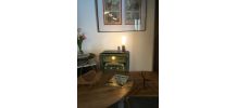 Lampe réalisée avec un ancien poste radio