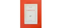 Variété 2- Paul Valéry- Pages Non Coupées- Gallimard    
