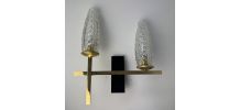 ANCIENNE APPLIQUE DOUBLE « MAISON ARLUS » 1950 VINTAGE