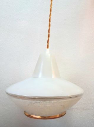 Suspension verre space age UFO 1970 