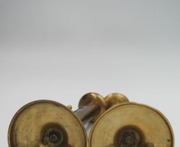 2 bougeroirs doré en laiton