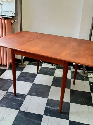 Table scandinave à rallonge 1950 