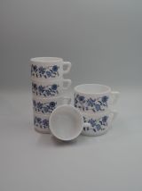 Lot de 5 petites tasses Aster
