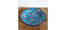 Coupe émaux de Longwy art déco 28 cm 