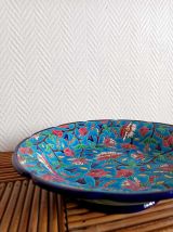 Coupe émaux de Longwy art déco 28 cm 