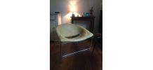 2 fauteuils 60s fibre de verre et acier