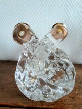 Paire de chandeliers cristal Schneider 1950