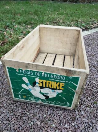 Caisse à fruits vintage en bois 
