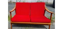Canapé scandinave en teck année 1960