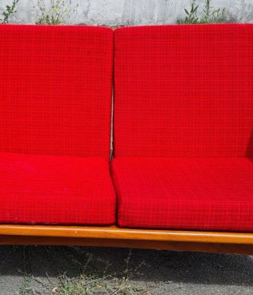 Canapé scandinave en teck année 1960