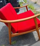 Canapé scandinave en teck année 1960