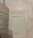 Jouer à l'été, Christine Arnothy (Ref. 2024-306)