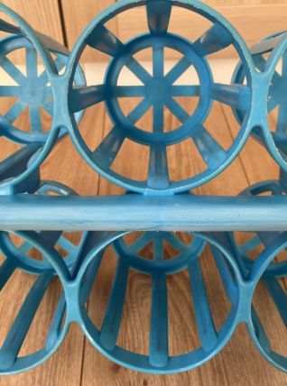 Porte-bouteilles vintage 60´s bleu
